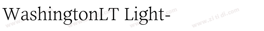 WashingtonLT Light字体转换